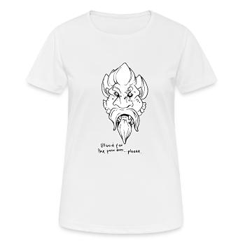 Begging vampire - Women's Breathable T-Shirt - white - Front - AI Model Female 172 dark (172cm)