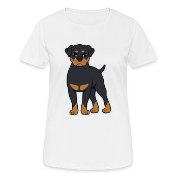 M. Rottweiler - T-shirt respirant Femme - blanc - Devant - AI Model Female 172 dark (172cm)