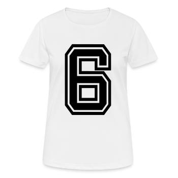 6 - Women's Breathable T-Shirt - white - Front - AI Model Female 172 dark (172cm)
