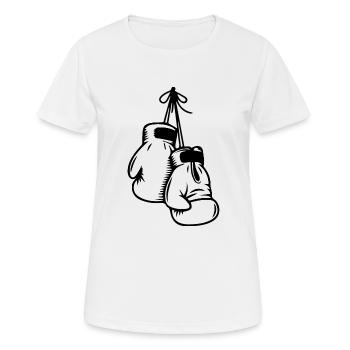 Boxe Combat Muay Thai - T-shirt respirant Femme - blanc - Devant - AI Model Female 172 dark (172cm)