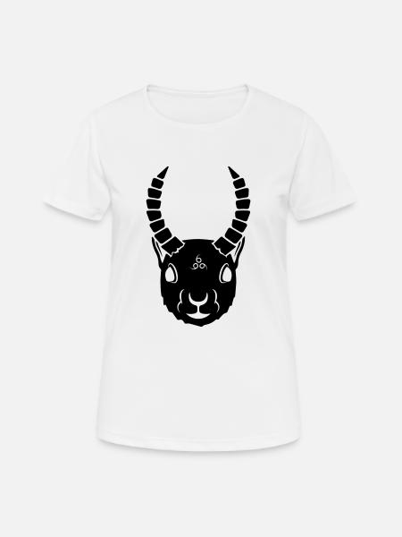 Demonic Squirrel - Women's Breathable T-Shirt - white