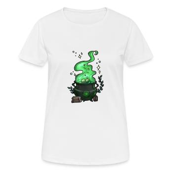 Original Witch's Cauldron - Women's Breathable T-Shirt - white - Front - AI Model Female 172 dark (172cm)