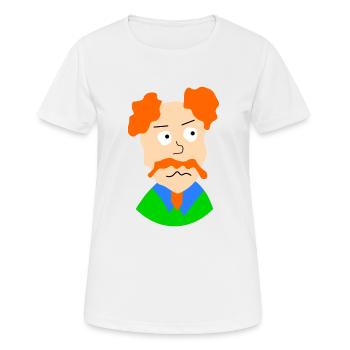 grand father portrai - Women's Breathable T-Shirt - white - Front - AI Model Female 172 dark (172cm)