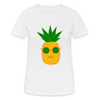 Ananas Kawaii Fruits Kawaii Fruits Kawaii - T-shirt respirant Femme - blanc - Devant - AI Model Female 172 dark (172cm)