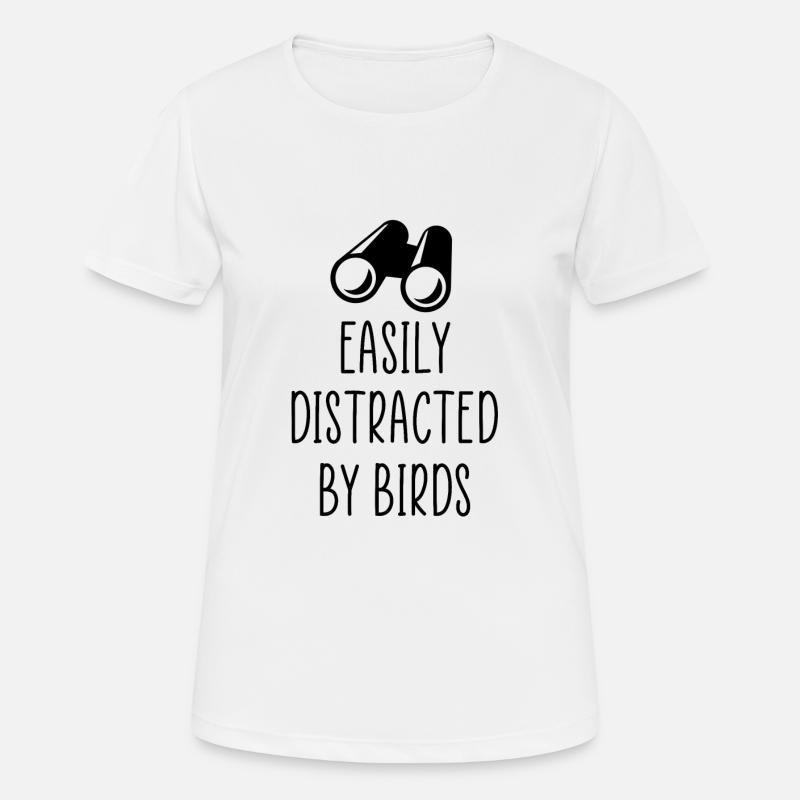 bird watching - Women's Breathable T-Shirt - white