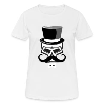 Skullhead Beard - Women's Breathable T-Shirt - white - Front - AI Model Female 172 dark (172cm)