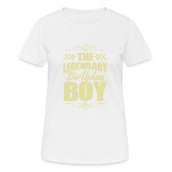 Legendary Birthday Boy - Frauen T-Shirt atmungsaktiv - Weiß - Vorne - AI Model Female 172 dark (172cm)