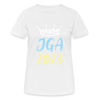 Jga 2023 Junggesellenabschied - Frauen T-Shirt atmungsaktiv - Weiß - Vorne - AI Model Female 172 dark (172cm)