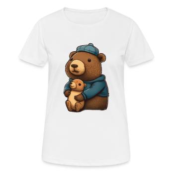 Capybara cuddling - Women's Breathable T-Shirt - white - Front - AI Model Female 172 dark (172cm)