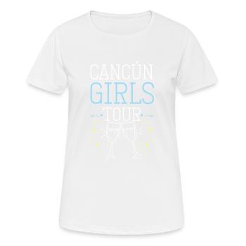 Cancun Girls Tour - T-shirt respirant Femme - blanc - Devant - AI Model Female 172 dark (172cm)