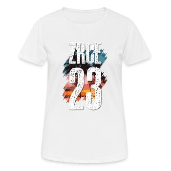 Zrce 23 Trikot 2023 - Frauen T-Shirt atmungsaktiv - Weiß - Vorne - AI Model Female 172 dark (172cm)