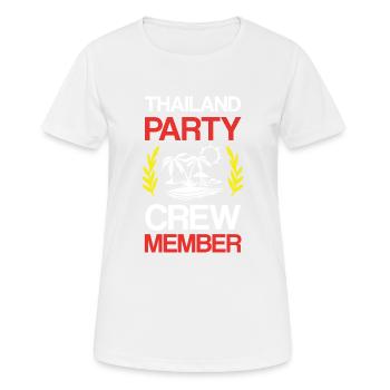 Thailand Party Crew - Frauen T-Shirt atmungsaktiv - Weiß - Vorne - AI Model Female 172 dark (172cm)