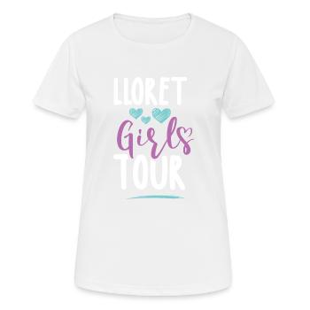 Lloret De Mar Girls Tour - T-shirt respirant Femme - blanc - Devant - AI Model Female 172 dark (172cm)