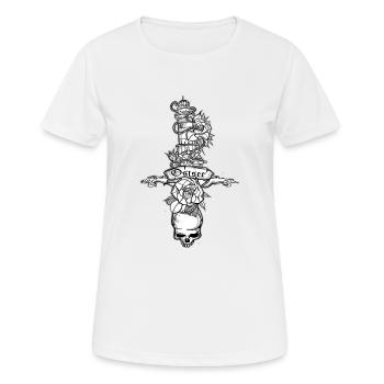 Mer Baltique // Illustration - T-shirt respirant Femme - blanc - Devant - AI Model Female 172 dark (172cm)