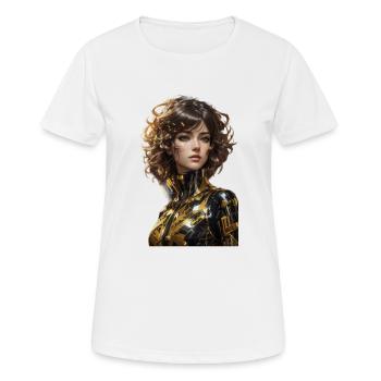 Anime - T-shirt respirant Femme - blanc - Devant - AI Model Female 172 dark (172cm)