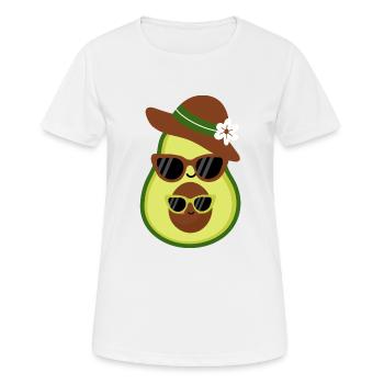 Avocado-Chic - Frauen T-Shirt atmungsaktiv - Weiß - Vorne - AI Model Female 172 dark (172cm)