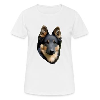Bohemian Shepherd chodsky - Women's Breathable T-Shirt - white - Front - AI Model Female 172 dark (172cm)