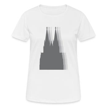 Der Dom - Frauen T-Shirt atmungsaktiv - Weiß - Vorne - AI Model Female 172 dark (172cm)