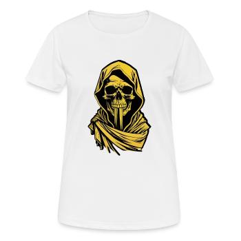 Death in the hood - Women's Breathable T-Shirt - white - Front - AI Model Female 172 dark (172cm)