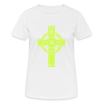 Kreuz Kreuze Kruzifix Halloween - Frauen T-Shirt atmungsaktiv - Weiß - Vorne - AI Model Female 172 dark (172cm)