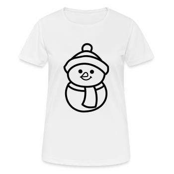Snowman - Women's Breathable T-Shirt - white - Front - AI Model Female 172 dark (172cm)