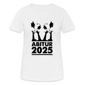 Abitur 2025 - T-shirt respirant Femme - blanc - Devant - AI Model Female 172 dark (172cm)