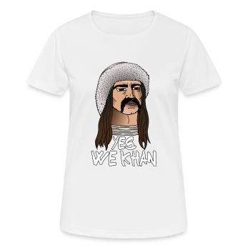 Yes, we Khan ! - T-shirt respirant Femme - blanc - Devant - AI Model Female 172 dark (172cm)