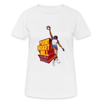Harlem der 70er Jahre - Frauen T-Shirt atmungsaktiv - Weiß - Vorne - AI Model Female 172 dark (172cm)