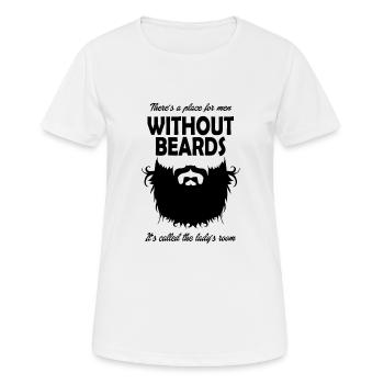 taille basse - T-shirt respirant Femme - blanc - Devant - AI Model Female 172 dark (172cm)
