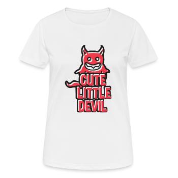 Cute Little Devil - Frauen T-Shirt atmungsaktiv - Weiß - Vorne - AI Model Female 172 dark (172cm)