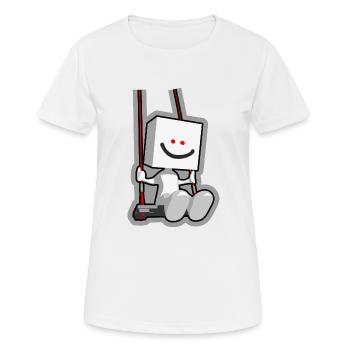 schwingen - Frauen T-Shirt atmungsaktiv - Weiß - Vorne - AI Model Female 172 dark (172cm)