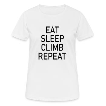 escalade - T-shirt respirant Femme - blanc - Devant - AI Model Female 172 dark (172cm)
