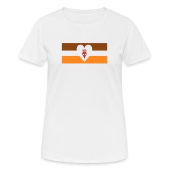 Disco Alien Party des années 70 avec du cœur - T-shirt respirant Femme - blanc - Devant - AI Model Female 172 dark (172cm)