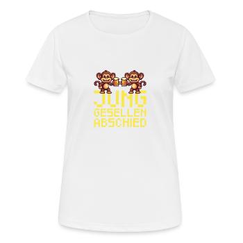 Monkey Bachelor Party Party Jga - Women's Breathable T-Shirt - white - Front - AI Model Female 172 dark (172cm)