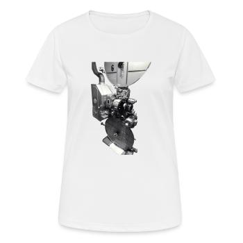 V8 revers - T-shirt respirant Femme - blanc - Devant - AI Model Female 172 dark (172cm)