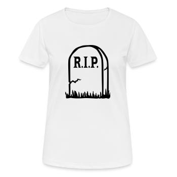 RIP - Death - Women's Breathable T-Shirt - white - Front - AI Model Female 172 dark (172cm)