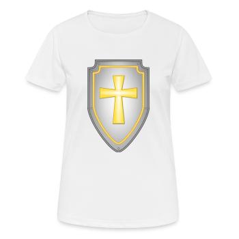 épée épée de chevalier chevalier armor48 - T-shirt respirant Femme - blanc - Devant - AI Model Female 172 dark (172cm)