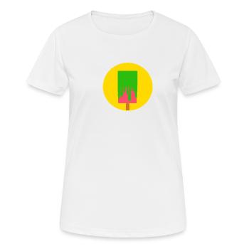 Eis am Stiel Popsicle - Frauen T-Shirt atmungsaktiv - Weiß - Vorne - AI Model Female 172 dark (172cm)