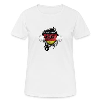 TRIKE ROIS / BORN TO RIDE ALLEMAGNE TRIKER - T-shirt respirant Femme - blanc - Devant - AI Model Female 172 dark (172cm)