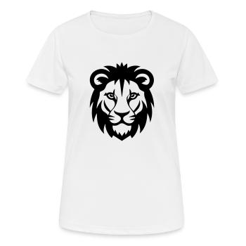 Lion's head - Women's Breathable T-Shirt - white - Front - AI Model Female 172 dark (172cm)