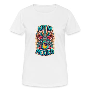 Kunst in Mexiko - Frauen T-Shirt atmungsaktiv - Weiß - Vorne - AI Model Female 172 dark (172cm)