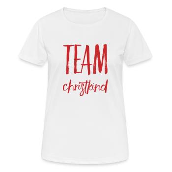 TEAM CHRISTKIND. Weihnachten Merry Christmas X-Mas - Frauen T-Shirt atmungsaktiv - Weiß - Vorne - AI Model Female 172 dark (172cm)