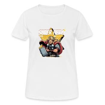 Super-héros - T-shirt respirant Femme - blanc - Devant - AI Model Female 172 dark (172cm)
