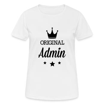 Original 3 étoiles luxe Admin - T-shirt respirant Femme - blanc - Devant - AI Model Female 172 dark (172cm)