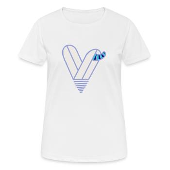 You Are My Heart - Frauen T-Shirt atmungsaktiv - Weiß - Vorne - AI Model Female 172 dark (172cm)