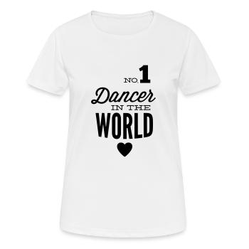 Meilleur danseur du monde - T-shirt respirant Femme - blanc - Devant - AI Model Female 172 dark (172cm)
