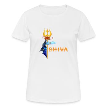 shiva - Women's Breathable T-Shirt - white - Front - AI Model Female 172 dark (172cm)