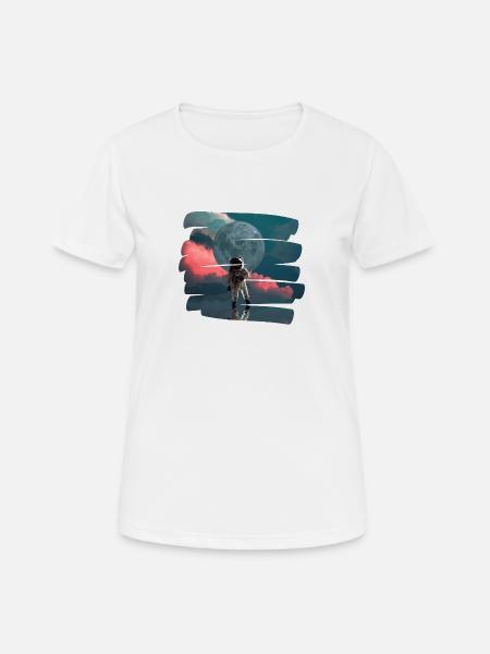 astronaut - Women's Breathable T-Shirt - white