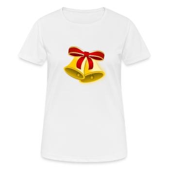 Weihnachten Glocken - Frauen T-Shirt atmungsaktiv - Weiß - Vorne - AI Model Female 172 dark (172cm)