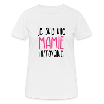 Großmütter / Oma / Mami / Großmutter / Mamy - Frauen T-Shirt atmungsaktiv - Weiß - Vorne - AI Model Female 172 dark (172cm)